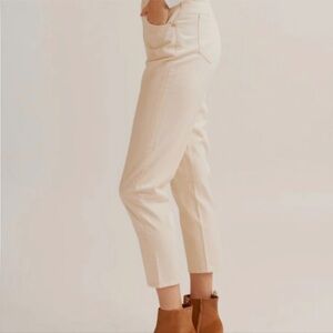 KOTN Women's High Rise Jeans in Cream